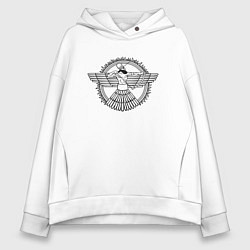 Толстовка оверсайз женская Assyrian archer, цвет: белый