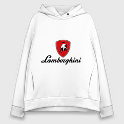 Женское худи оверсайз Logo lamborghini