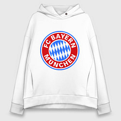 Толстовка оверсайз женская Bayern Munchen FC, цвет: белый