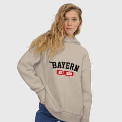 Толстовка оверсайз женская FC Bayern Est. 1900, цвет: миндальный — фото 2