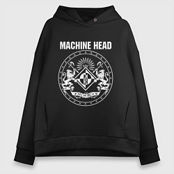 Толстовка оверсайз женская Machine Head MCMXCII, цвет: черный