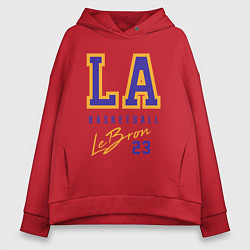 Толстовка оверсайз женская Lebron 23: Los Angeles, цвет: красный