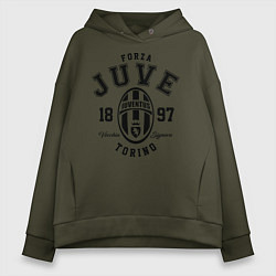 Толстовка оверсайз женская Forza Juve 1897: Torino, цвет: хаки