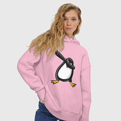 Толстовка оверсайз женская DAB Pinguin, цвет: светло-розовый — фото 2