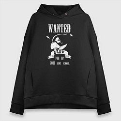 Толстовка оверсайз женская Crow wanted - Brawl Stars, цвет: черный