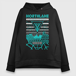 Толстовка оверсайз женская Northlane: Node, цвет: черный