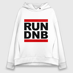 Толстовка оверсайз женская RUN DNB, цвет: белый