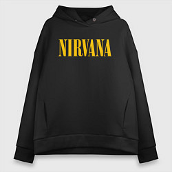 Толстовка оверсайз женская NIRVANA, цвет: черный