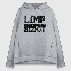 Толстовка оверсайз женская LIMP BIZKIT, цвет: меланж