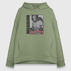 Толстовка оверсайз женская Warrior Gatti, цвет: авокадо
