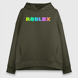 Толстовка оверсайз женская ROBLOX, цвет: хаки