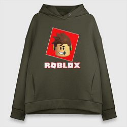 Толстовка оверсайз женская ROBLOX, цвет: хаки