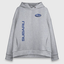 Толстовка оверсайз женская SUBARU, цвет: меланж