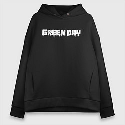 Толстовка оверсайз женская GreenDay, цвет: черный