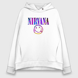 Толстовка оверсайз женская NIRVANA, цвет: белый