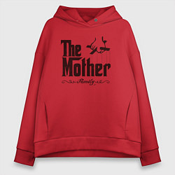 Толстовка оверсайз женская The Mother, цвет: красный