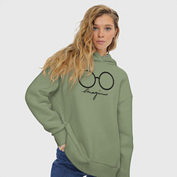 Толстовка оверсайз женская Imagine John Lennon, цвет: авокадо — фото 2