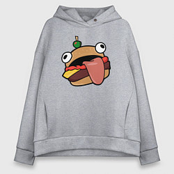 Толстовка оверсайз женская Fortnite Burger, цвет: меланж