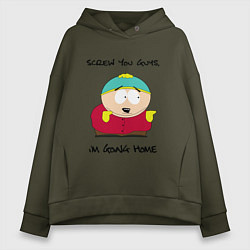 Толстовка оверсайз женская ЮЖНЫЙ ПАРК, цвет: хаки