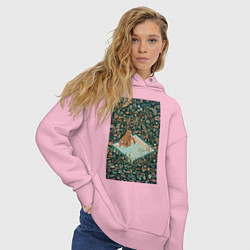 Толстовка оверсайз женская BoJack Horseman, цвет: светло-розовый — фото 2