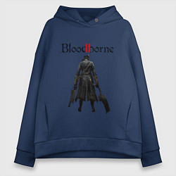 Толстовка оверсайз женская Bloodborne, цвет: тёмно-синий