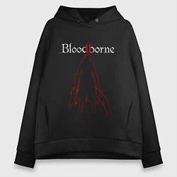 Толстовка оверсайз женская Bloodborne, цвет: черный