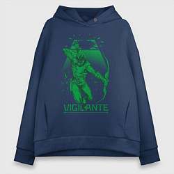 Толстовка оверсайз женская Vigilante, цвет: тёмно-синий