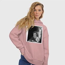 Толстовка оверсайз женская MASK, цвет: пыльно-розовый — фото 2