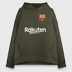 Толстовка оверсайз женская BARCELONA, цвет: хаки