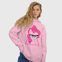 Толстовка оверсайз женская Pinky Pie hipster, цвет: светло-розовый — фото 2