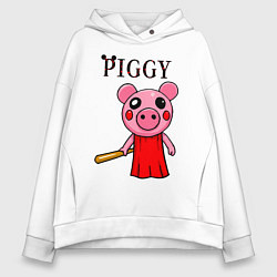 Толстовка оверсайз женская ROBLOX PIGGY, цвет: белый