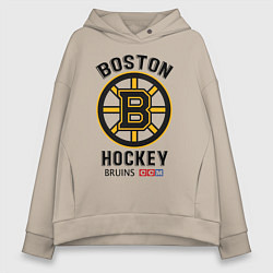 Толстовка оверсайз женская BOSTON BRUINS NHL, цвет: миндальный