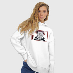 Толстовка оверсайз женская Магическая Битва, цвет: белый — фото 2