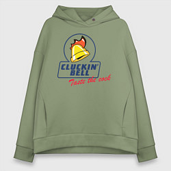 Толстовка оверсайз женская CLUCKIN BELL GTA, цвет: авокадо