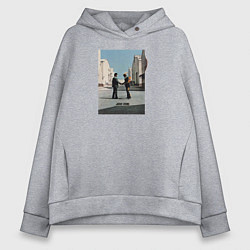 Толстовка оверсайз женская Pink Floyd, цвет: меланж