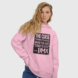 Толстовка оверсайз женская DMX - The Curse, цвет: светло-розовый — фото 2