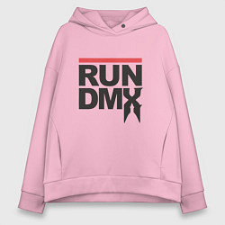 Толстовка оверсайз женская RUN DMX, цвет: светло-розовый