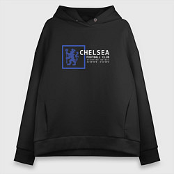 Толстовка оверсайз женская FC Chelsea Stamford Bridge 202122, цвет: черный
