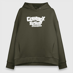 Толстовка оверсайз женская Cowboy Bebop, цвет: хаки