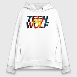 Толстовка оверсайз женская Teen Wolf, цвет: белый