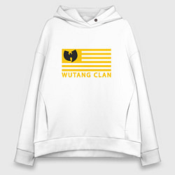 Толстовка оверсайз женская Wu-Tang Flag, цвет: белый