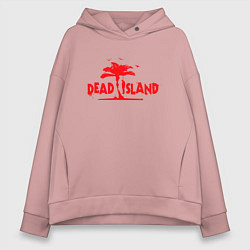 Толстовка оверсайз женская Dead island, цвет: пыльно-розовый