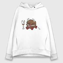 Толстовка оверсайз женская Честер dont starve, цвет: белый