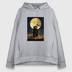 Толстовка оверсайз женская Дороро Dororo, цвет: меланж