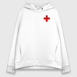 Толстовка оверсайз женская Hospital Classic, цвет: белый