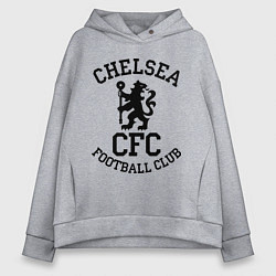 Толстовка оверсайз женская Chelsea CFC, цвет: меланж