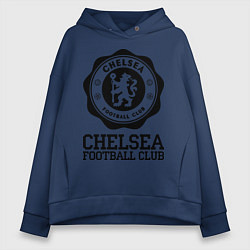 Толстовка оверсайз женская Chelsea FC: Emblem, цвет: тёмно-синий