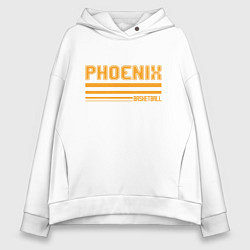 Толстовка оверсайз женская Phoenix Basketball, цвет: белый