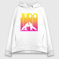 Толстовка оверсайз женская Judo Sport, цвет: белый