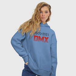 Толстовка оверсайз женская Peace DMX, цвет: мягкое небо — фото 2